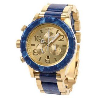 Nixon 42 20 Chrono Watch Gold/Royal Granite, One Size at  Men's Watch store.
