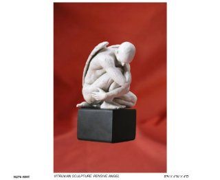 Pensive Angel   Ships Immediately    Bust Sculptures