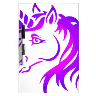 Pretty Unicorn Dry Erase Whiteboard