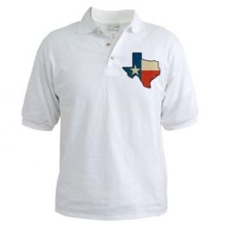 Artsmith, Inc. Golf Shirt Texas Flag Texas Shaped Clothing