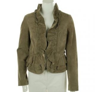 INC International Concepts Leather Jacket New Taupe Small Leather Outerwear Jackets