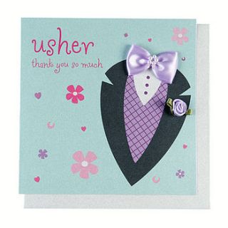 usher thank you card by aliroo