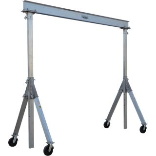 Vestil Adjustable Height Aluminum Gantry Crane — 15-Ft. I-Beam, 6,000-Lb. Load Capacity, Model# AHA-6-15-8  Gantry Cranes