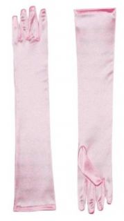 Forum Novelties Women's Long Satin Costume Gloves, Pink, One Size Clothing