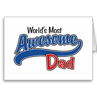 Awesome Dad Greeting Card