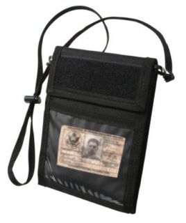 Black Military Deluxe Tactical ID Holder  Military Gear 