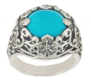 American West Turquoise Sterling Ring —