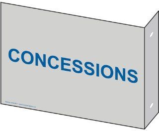 Concessions Sign NHE 9670Proj BLUonPRLGY Information  Business And Store Signs 