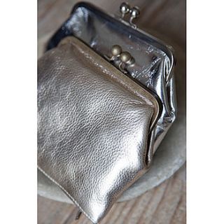 metallic ‘gracie' clutch bag by mimi by lavender room