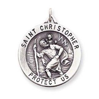 Sterling Silver St. Christopher Medal Pendants Jewelry