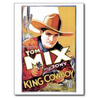 Tom Mix   King Cowboy Postcard