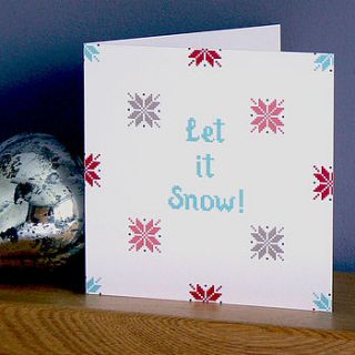 let it snow christmas card by the thoughtful company