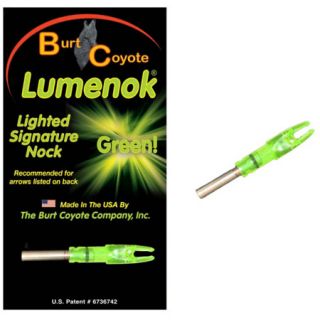 Burt Coyote Lumenok Lighted Nock Green 1 Pack 615554