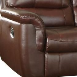Concorde Wine Leather Reclining Sofa, Loveseat and Reclining Chair Sofas & Loveseats