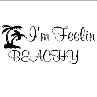 I'm feelin beachy.Beach Wall Quote Words Sayings Removable Lettering 12" X 29"   Wall Decor Stickers