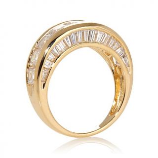 Victoria Wieck 3.35ct Absolute™ Channel Set Pedestal Band Ring
