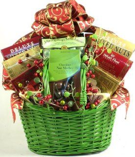 Christmas Gourmet  Holiday Gift Basket of Gourmet Foods  Gourmet Snacks And Hors Doeuvres Gifts  Grocery & Gourmet Food