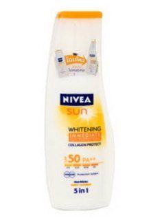 Nivea Sun Block Lotion Whitening Immediate Collagen Protect SPF 50  Sunscreens  Beauty