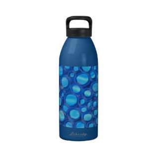 Blue Bubble Bottle Reusable Water Bottles
