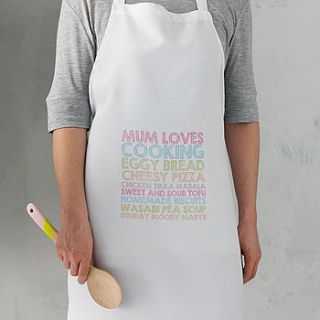 personalised apron by pickle pie gifts