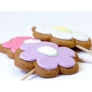 flower cookie bouquet by message muffins