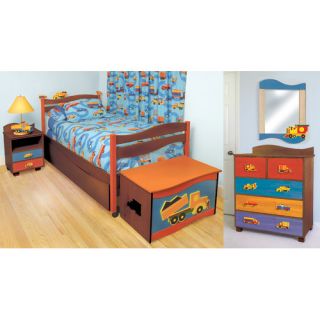 Boys Like Trucks Twin Slat Bedroom Collection