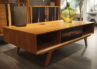 mid century style teak coffee table by cambrewood