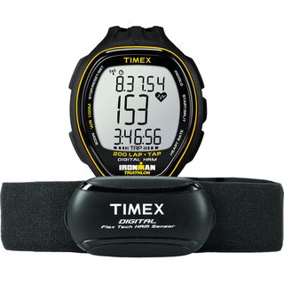 Timex Men's T5K726 Ironman Target Trainer Heart Rate Monitor Black/Yellow Watch Timex Men's Timex Watches