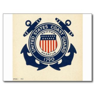 US Coast Guard Seal Gift Postcard