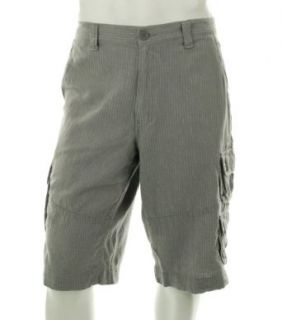 INC International Concepts Vertical Stripes (Micro) Grey Pinstripe Cargo Shorts, Size 40 at  Mens Clothing store