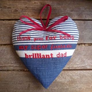 'thank you dad' fathers day heart by follie by josie rossington