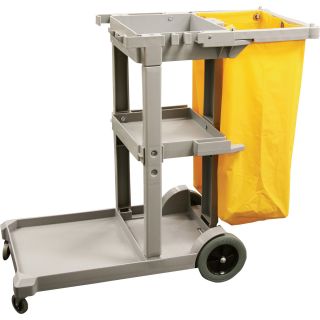 Gray Janitor Cleaning Cart, Model# D-011B  Service Carts