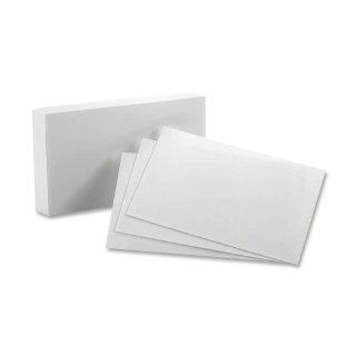 Oxford Index Cards, White, Blank, 5 x 8, 100 Pack  Index Card Supplies 