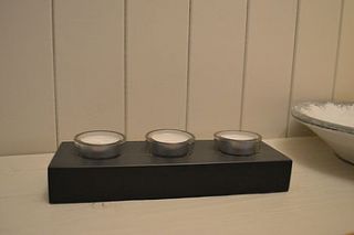 slate tealight holder by grasi