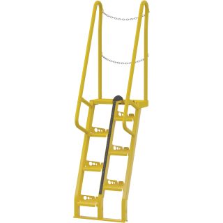 Vestil Alternating-Tread Stairs — 7 Steps, 56° Step Angle, Model# ATS-4-56  Tread Stairs