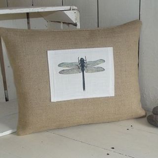 dragonfly cushion by rustic country crafts