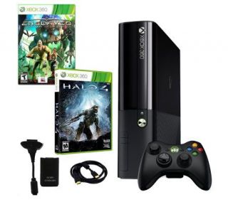 Xbox 360 250GB Game Console with Halo 4, Enslaved &Accessorie —