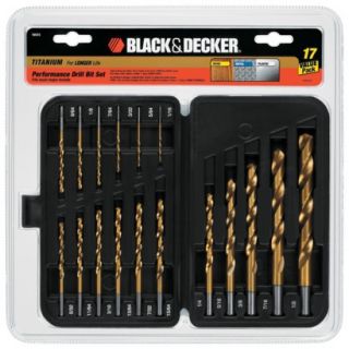 Black & Decker Titanium Drill Bits 17 pc. Set