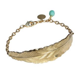 flock together feather bracelet by elsie belle jewellery