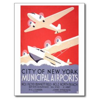 Vintage NYC Airport Post Cards