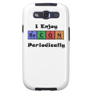 Periodic Table Bacon Science Chemistry Funny Samsung Galaxy SIII Case