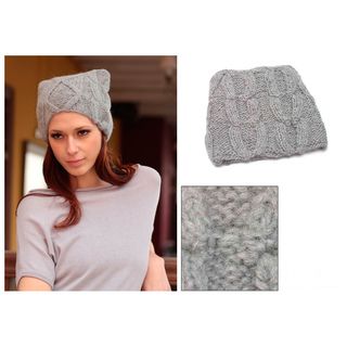 Alpaca 'Winter Mist' Hat (Peru) Novica Hats