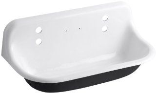 KOHLER K 3200 0 Brockway Wash Sink, White   Single Bowl Sinks  