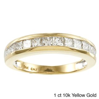 10k or 14k Gold 1/2ct or 1ct TDW Channel set Round Diamond Band (H I, I2 I3) Women's Wedding Bands