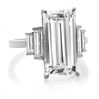 Daniel K 7.50ct Absolute™ Emerald Cut and Graduated Baguette Sides Ring