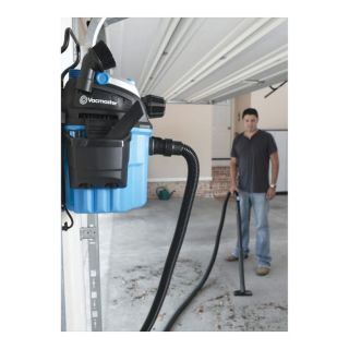 Vacmaster Wall-Mount Wet/Dry Vac — 5-Gallon, 5 HP, Model# VWM510  Vacuums