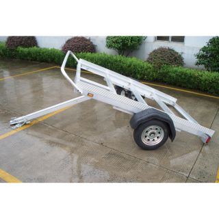 Aluminum Dump Trailer Kit with Plywood-Ready Deck — 5-Ft. x 8-Ft., 1875-Lb. Capacity  Trailers