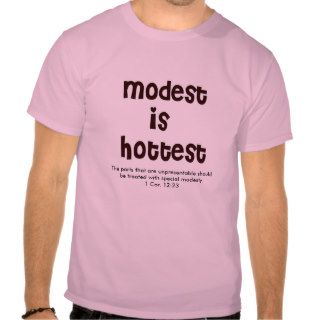 modest is hottest shirt black with teal outline