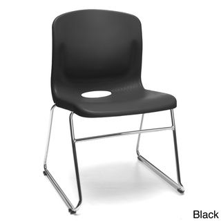 OFM Smart Series Chrome/ Plastic Chair (Pack of 4) OFM Stacking Chairs