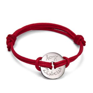 personalised medical id open disc bracelet by merci maman
